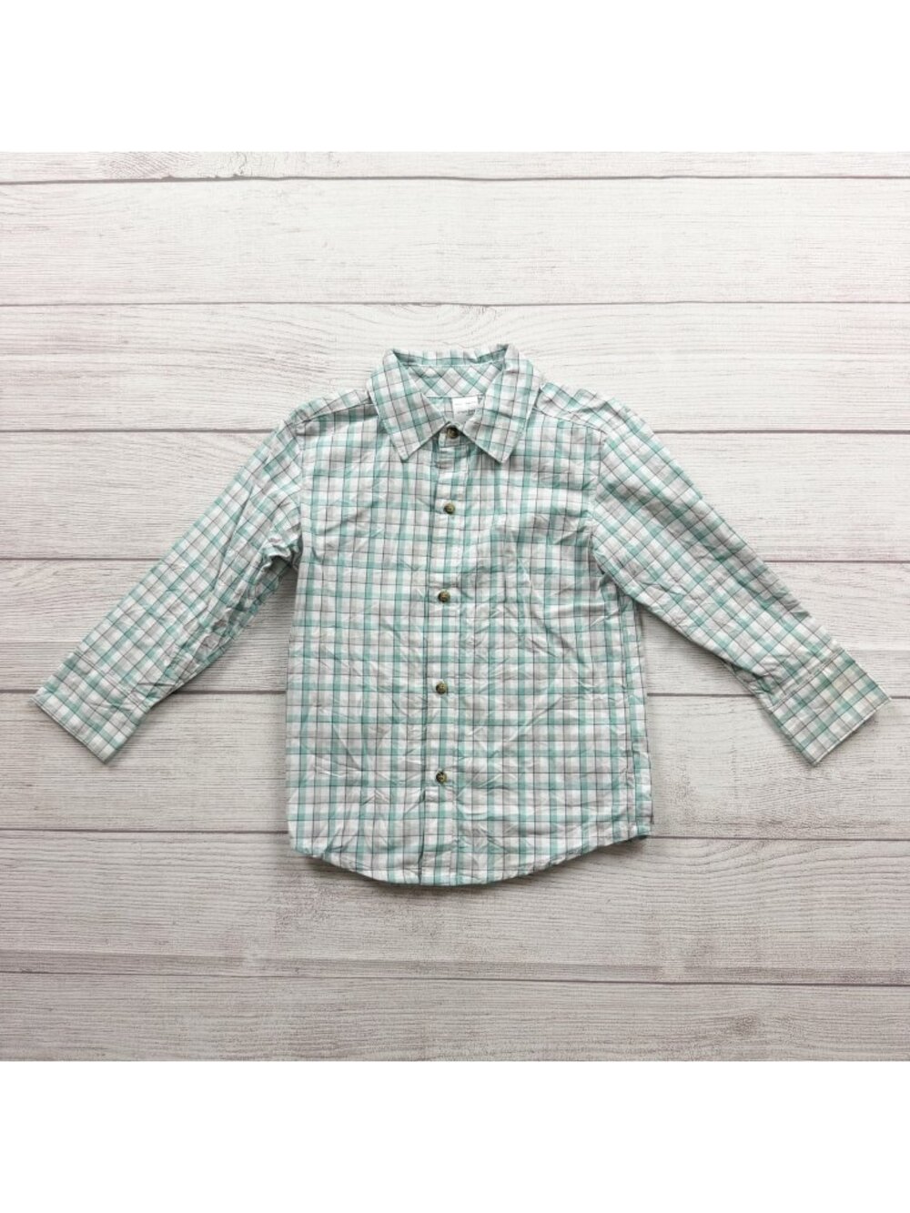 Simple Joys Carter's Toddler Boys Plaid Long Sleeve Button Up Shirt 2T